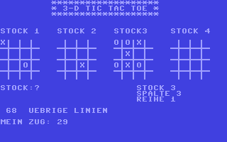 3-D Tic Tac Toe